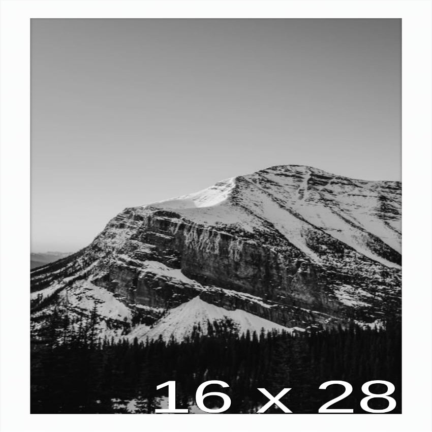 Frame It Easy 16 x 28 White Wood Frame (Derby)
