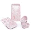 Enamelware Children's First Bake Set, 5 piece, Pink/White Splatter view 1