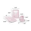 Enamelware Children's First Bake Set, 5 piece, Pink/White Splatter view 2