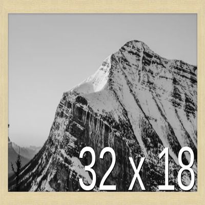 Frame It Easy 32 x 18 Wheat Wood Frame (Derby)