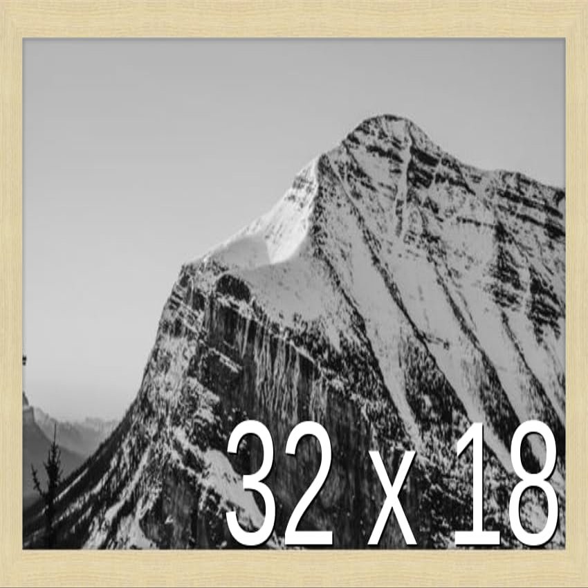 Frame It Easy 32 x 18 Wheat Wood Frame (Derby)