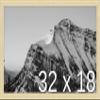 Frame It Easy 32 x 18 Wheat Wood Frame (Derby) view 1