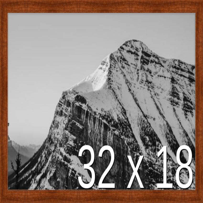 Frame It Easy 32 x 18 Russet Wood Frame (Derby)