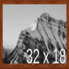 Frame It Easy 32 x 18 Russet Wood Frame (Derby) view 1
