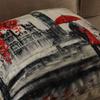 COGOCO Eiffel Tower & Big Ben Square Decorative Pillow Covers Cotton Linen Lovers Valentines Day Throw Pillow Covers Set of 4 Cushion Covers 18x18 inch, 4 Packs (Eiffel Tower & Big Ben) view 3