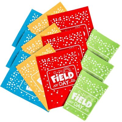 Fun Express - Field Day Bandanas - Apparel Accessories - Hats - Bandannas - 12 Pieces