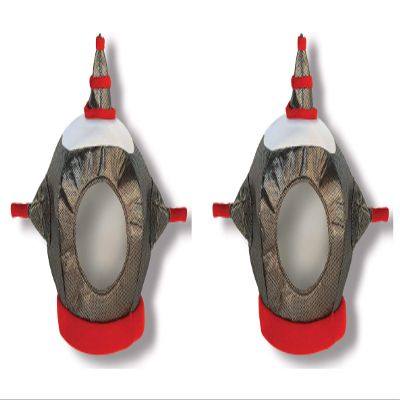 Beistle Fabric Robot Helmets, 2 Pieces One Size Fits Most, Halloween Costume Dress Up, Robot Costume, Robot Dress Up, Novelty Hats, Robot Themed Party Supplies, Robot Accessories
