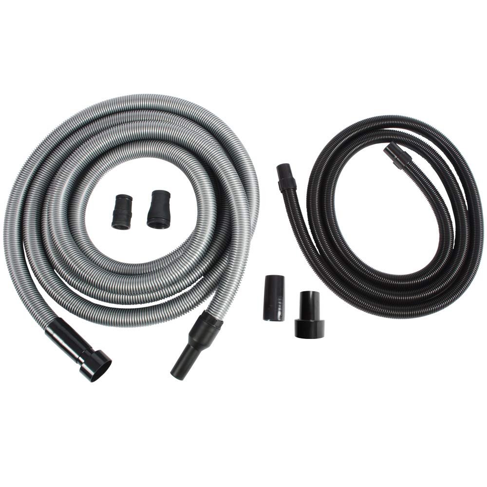 Cen-Tec Systems 94236 Shop Vacuum 30 Ft Universal Power Tool Adapter Set and Additional Hose for Dust Collection, Vac, Black