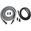 Cen-Tec Systems 94236 Shop Vacuum 30 Ft Universal Power Tool Adapter Set and Additional Hose for Dust Collection, Vac, Black view 1