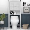 Furinno Indo Louver Door Bath Cabinet, White view 2