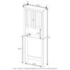 Furinno Indo Louver Door Bath Cabinet, White view 3