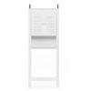 Furinno Indo Louver Door Bath Cabinet, White view 4