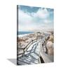 Hardy Gallery Beach Pier Canvas Wall Art: Boardwalk Stair Picture Graphic Art Painting for Wall Decor(12''x16'') view 1
