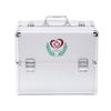 Nurth First Aid Kit Lockable First Aid Box Security Lock Medicine Storage Box with Portable Handle,Medication Lock Box 3 Tier Design/Precription Storage Box Large Space 14 9.8 11inch (Silver) view 3