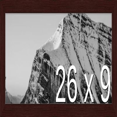 Frame It Easy 26 x 9 Merlot Wood Frame (Derby)