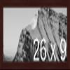 Frame It Easy 26 x 9 Merlot Wood Frame (Derby) view 1