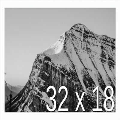 Frame It Easy 32 x 18 White Wood Frame (Derby)