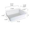 Thunder Group PLBT505WPF Bus Box 1-Compartment 21-1/2"L X 15-3/8"W X 5" Deep view 2