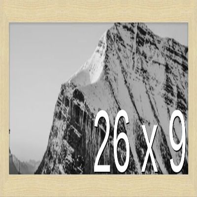 Frame It Easy 26 x 9 Wheat Wood Frame (Derby)