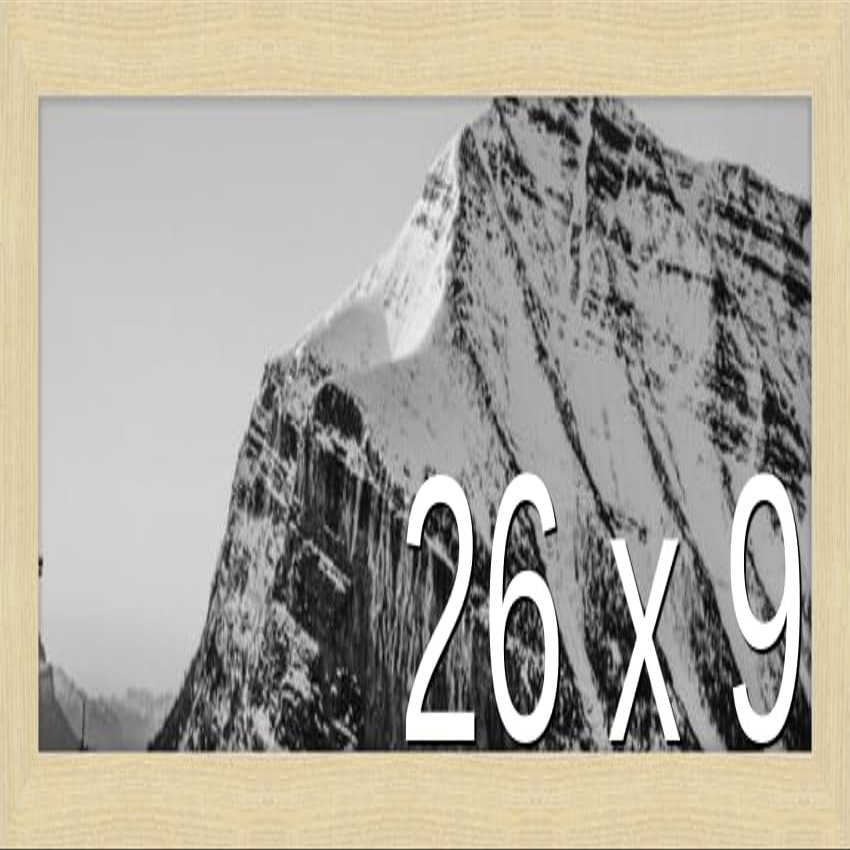Frame It Easy 26 x 9 Wheat Wood Frame (Derby)