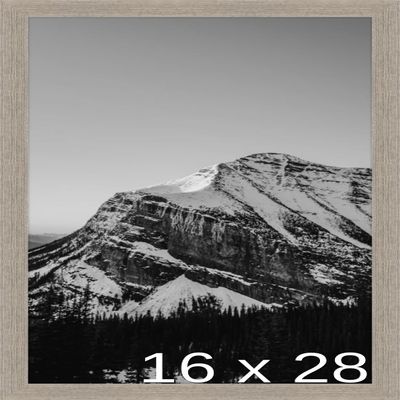 Frame It Easy 16 x 28 Rustic Gray Wood Frame (Derby)