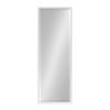 Kate and Laurel Calter Modern Framed Full Length Wall Mirror, 17.5 x 49.5, White, Decorative Rectangular Wall Mounted Full Body Beveled Mirror for Glam Wall Decor view 4