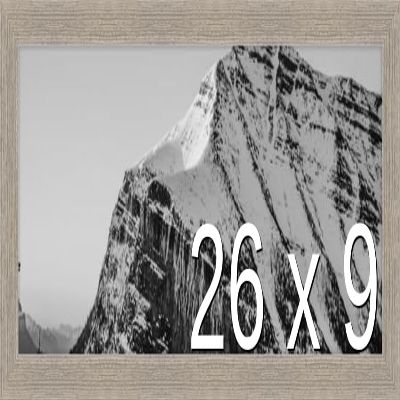 Frame It Easy 26 x 9 Rustic Gray Wood Frame (Derby)