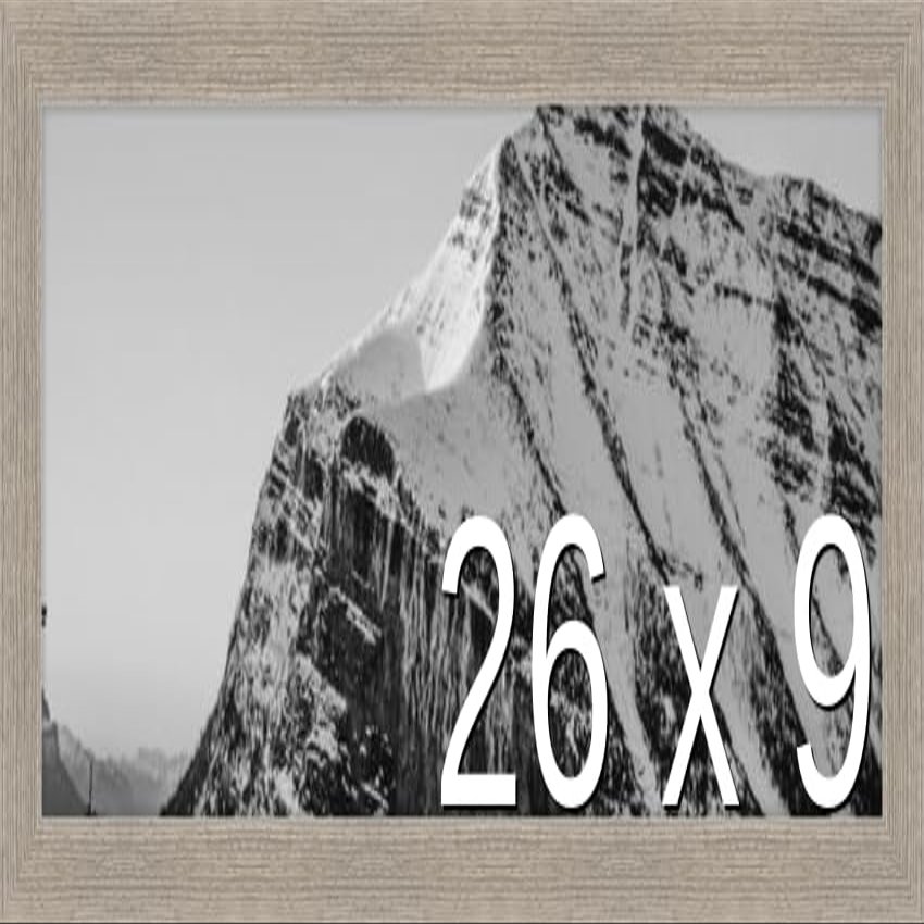 Frame It Easy 26 x 9 Rustic Gray Wood Frame (Derby)