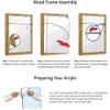 Frame It Easy 26 x 9 Rustic Gray Wood Frame (Derby) view 4