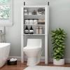 Furinno Indo Open Bath Cabinet, White view 2