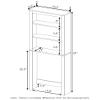 Furinno Indo Open Bath Cabinet, White view 3