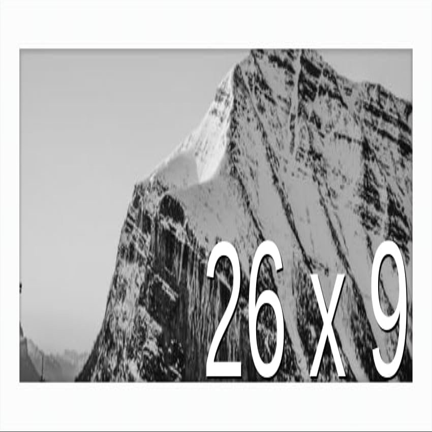 Frame It Easy 26 x 9 White Wood Frame (Derby)