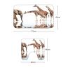 Amagical Cute Animals Giraffes with Elephant Pattern 3 Piece Bathroom Mat Set Shower Curtain Set Non Slip Bath Mat + Contour Mat + 12 Hooks view 4