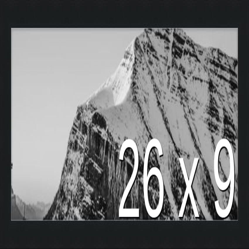 Frame It Easy 26 x 9 Black Wood Frame (Derby)