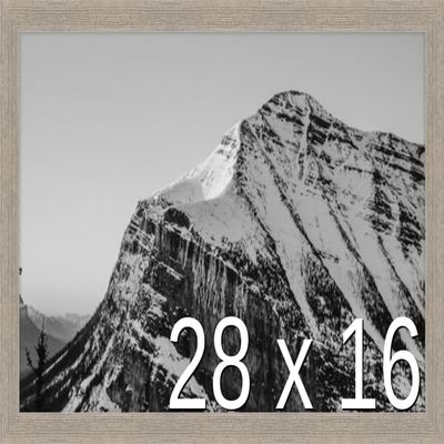 Frame It Easy 28 x 16 Rustic Gray Wood Frame (Derby)