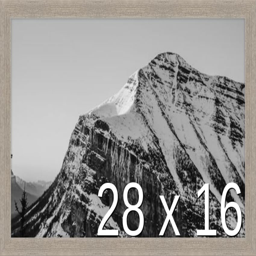 Frame It Easy 28 x 16 Rustic Gray Wood Frame (Derby)