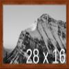 Frame It Easy 28 x 16 Russet Wood Frame (Derby) view 1