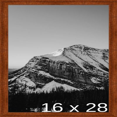 Frame It Easy 16 x 28 Russet Wood Frame (Derby)