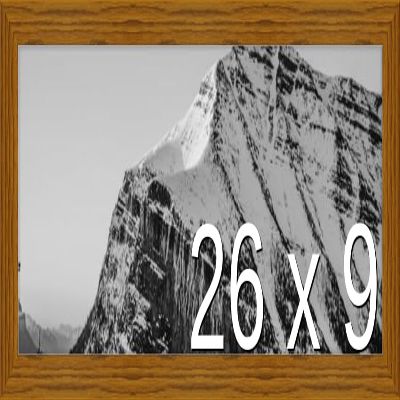 Frame It Easy 26 x 9 Hazel Wood Frame (Derby)