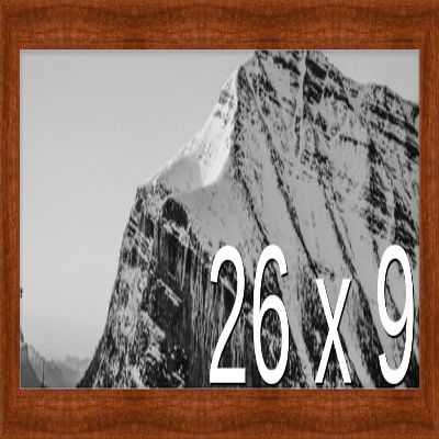 Frame It Easy 26 x 9 Russet Wood Frame (Derby)