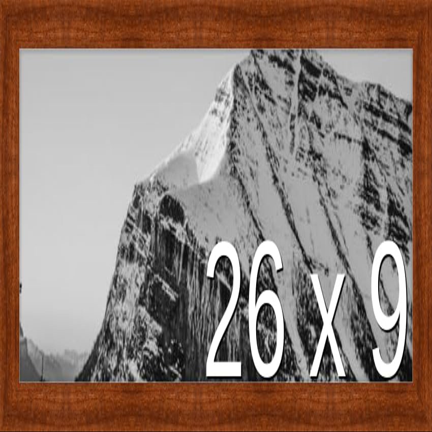 Frame It Easy 26 x 9 Russet Wood Frame (Derby)
