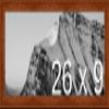 Frame It Easy 26 x 9 Russet Wood Frame (Derby) view 1