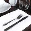 Arkwright Restaurant Cloth Napkins - (Pack of 25) Spun Polyester Dinner Napkin with Hemmed Edges - Ideal for Dinner, Wedding, Party, Banquet, Kitchen, 20 x 20 in, White view 4