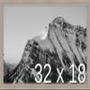 Frame It Easy 32 x 18 Rustic Gray Wood Frame (Derby) view 1