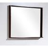 Bliss 34" Framed Mirror With Shelve - Walnut Finish view 1