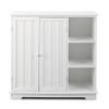 The Lakeside Collection Beadboard Wooden Storage Cabinets 30" H or Set of 3 Baskets - White Storage Unit view 1