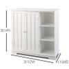 The Lakeside Collection Beadboard Wooden Storage Cabinets 30" H or Set of 3 Baskets - White Storage Unit view 3
