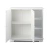 The Lakeside Collection Beadboard Wooden Storage Cabinets 30" H or Set of 3 Baskets - White Storage Unit view 4