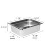 Thunder Group half size 4" deep anti jam pans 25 gauge, comes in each view 2