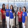 Posterazzi EVC1623G03XQ003 Gabby Douglas Madison Kocian Aly Raisman Simone Biles Laurie Hernandez at A Public Appearance for Final Five U.S Women's Gymnastics Olympic view 1